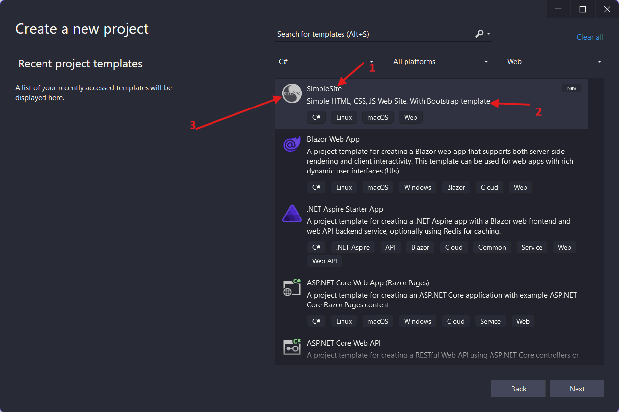 Создание шаблона проекта HTML-сайта в Visual Studio - 12 Создание шаблона проекта HTML-сайта в Visual Studio - 12