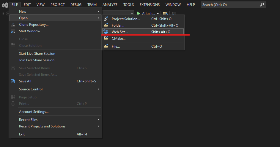 Создание шаблона проекта HTML-сайта в Visual Studio - 2 Создание шаблона проекта HTML-сайта в Visual Studio - 2