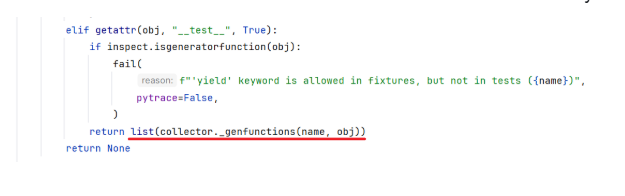 Пример кода генерации тестовых вызовов