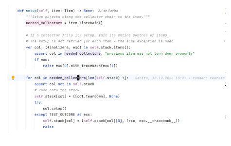 Код вызова сетап для ноды