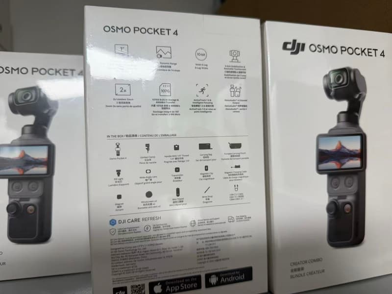 Камера DJI Osmo Pocket 4 рассекречена: полные характеристики указаны на упаковке - 1
