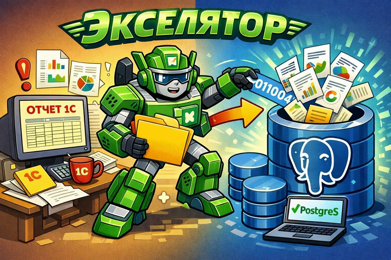 Перенос данных из отчетов 1С в PostgreSQL в два клика - 1