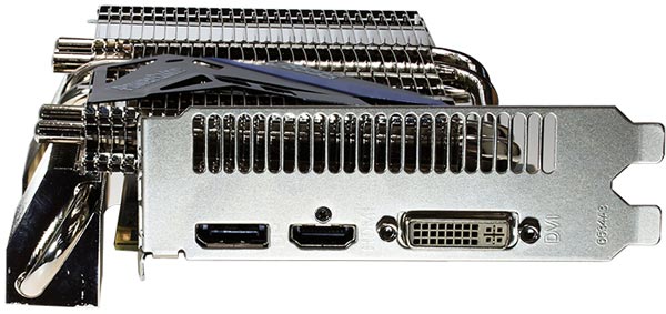 В конструкцию системы охлаждения PowerColor SCS3 R9 270 2GB GDDR5 входят тепловые трубки и массивный радиатор из нескольких блоков