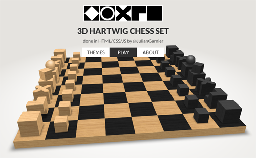 3D шахматы на HTML / CSS3 / JS
