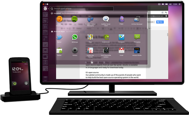 Убунтариум / Canonical представила Ubuntu for Android