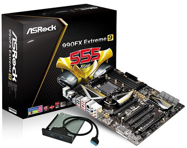 В оснащение ASRock 990FX Extreme9 входит сетевой порт Gigabit Ethernet 