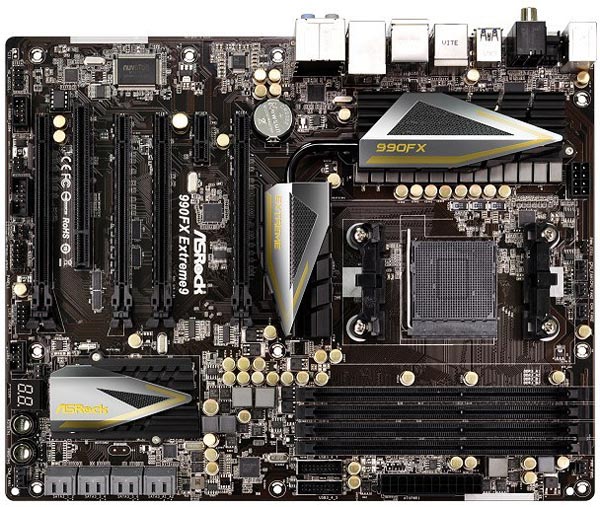 В оснащение ASRock 990FX Extreme9 входит сетевой порт Gigabit Ethernet 