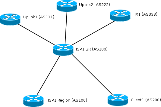 BGP community routing policy