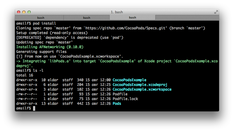 CocоaPods — мощное средство в руках Objective C разработчика CocоaPods — мощное средство в руках Objective C разработчика