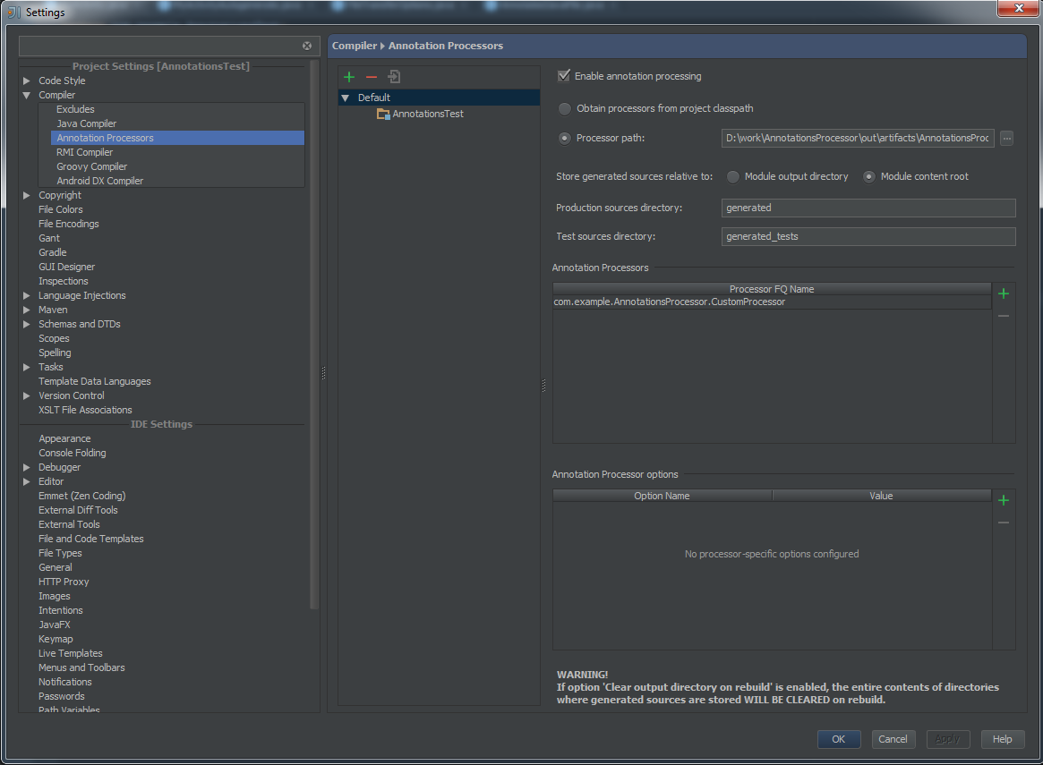 Custom Annotation Preprocessor — создание на базе Android приложения и конфигурация в IntelliJ IDEA Custom Annotation Preprocessor — создание на базе Android приложения и конфигурация в IntelliJ IDEA