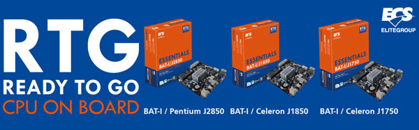 Системные платы ECS на однокристальных системах Intel Bay Trail-D выполнены в типоразмере Mini-ITX 