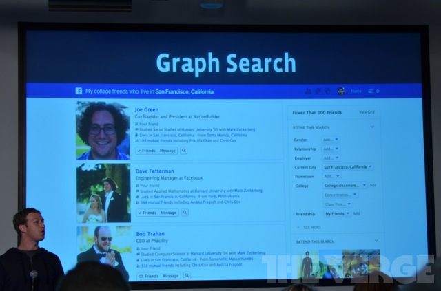 Facebook представил умный поиск — Graph Search