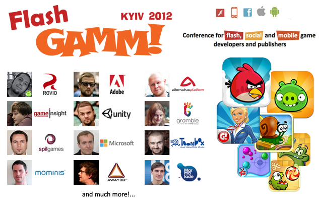 Flash GAMM Kyiv 2012: flash, social, mobile game development conference