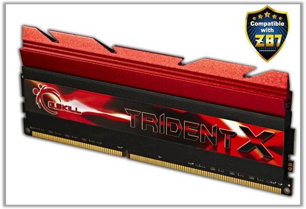 Наборы модулей памяти G.Skill TridentX DDR3-3000 предназначены для систем на процессорах Intel Core четвертого поколения и чипсетах Z87