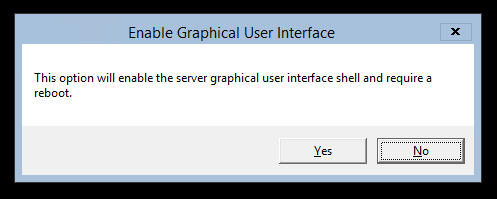 GUI, не GUI — или как включить и отключить графический интерфейс в Windows Server 2012