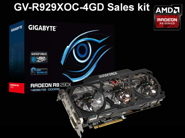 Gigabyte GV-R929XOC-4GD — разогнанный вариант видеокарты AMD Radeon R9 290X