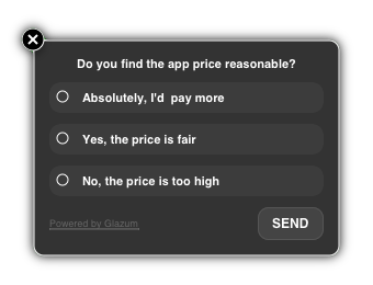 Glazum — простой и эффективный способ задавать in app вопросы в iOS приложениях