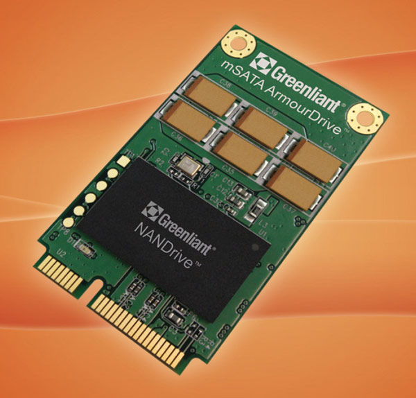 SSD Greenliant ArmourDrive типоразмера mSATA предназначены для встраиваемых систем