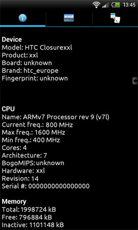 HTC One XXL: спецификации