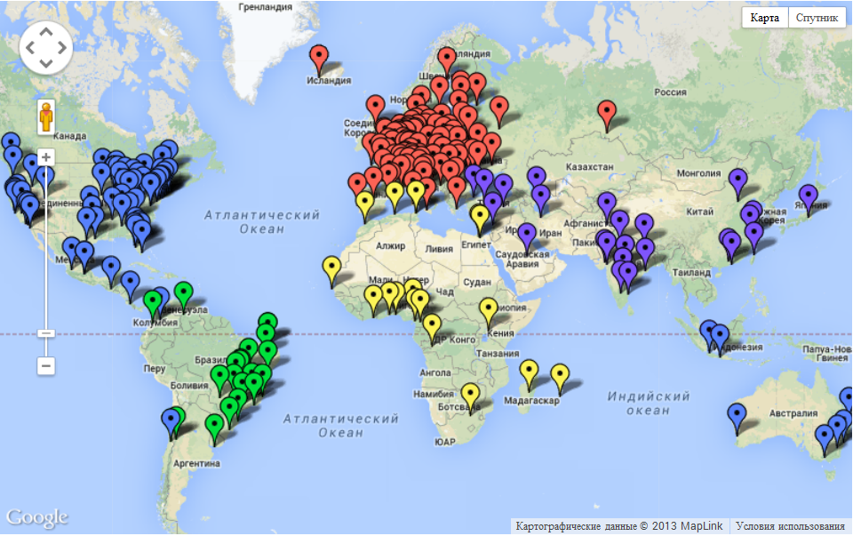 Java User Groups International Map
