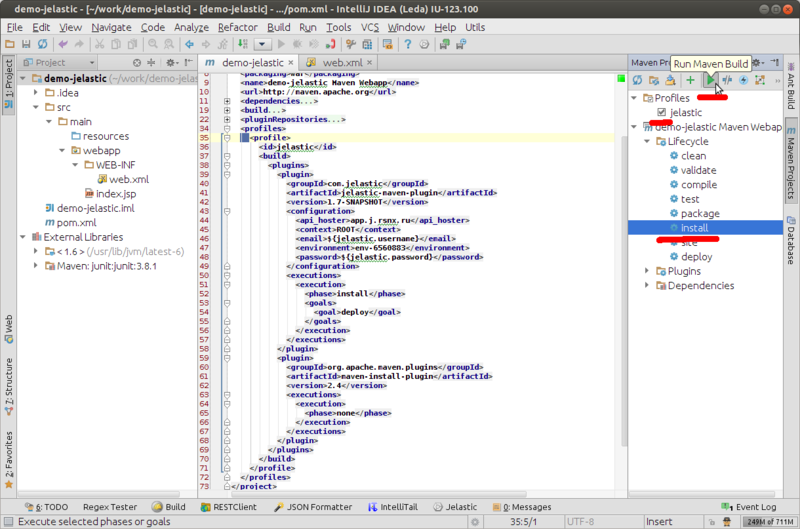 Jelastic Cloud + Maven. Часть 1