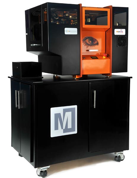 Разрешение принтера Mcor IRIS — 5760 x 1440 x 508 точек на дюйм