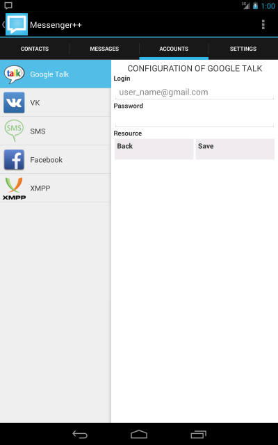 Messenger++ — мультипротокольный открытый мессенджер для Android image