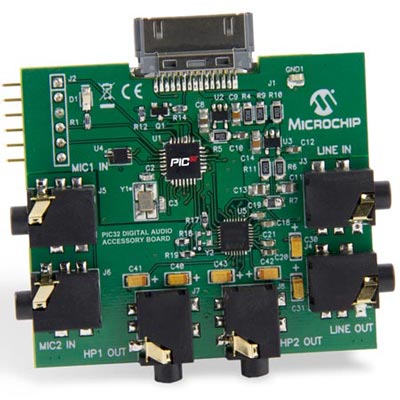Microchip DM320014 и DM320413: платы для разработки электронных звуковых устройств