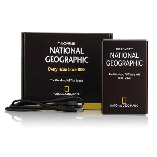 National Geographic выпустила жесткий диск со всеми выпусками журнала 1888 2009 и бонусами