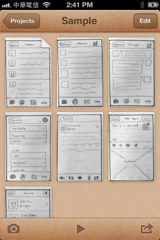 POP: живые бумажные прототипы интерфейсов для iPhone