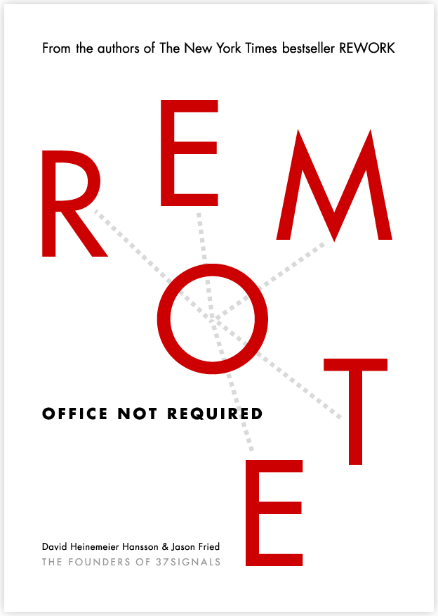 REMOTE: Office Not Required. Анонс третьей книги 37 signals