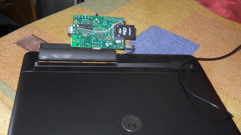 Raspberry Pi + Motorola LapDock + Hacks