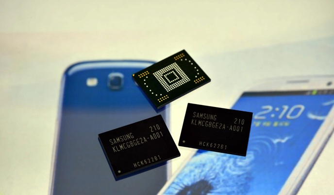Samsung запускает в производство модули памяти EMMC Pro Class 1500