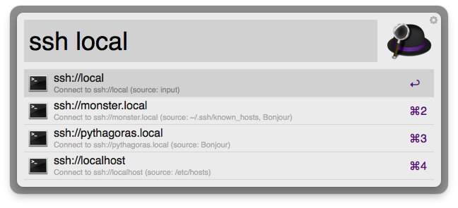 Shuttle и Alfred: быстрый доступ к SSH в OS X image