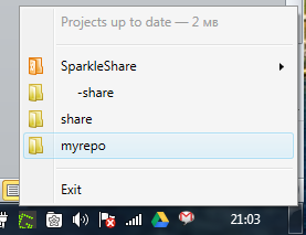 SparkleShare + SCM Manager: Очень простая альтернатива DropBox для локальной сети под Windows