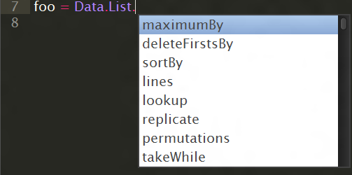 SublimeHaskell image