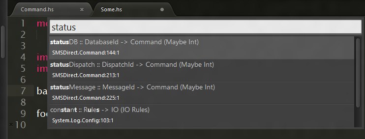 SublimeHaskell image