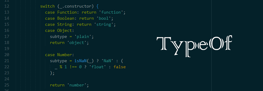TypeOf javascript library