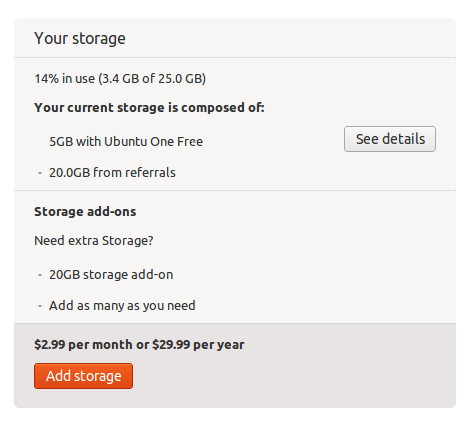 Ubuntu One, получаем 20GB бесплатно