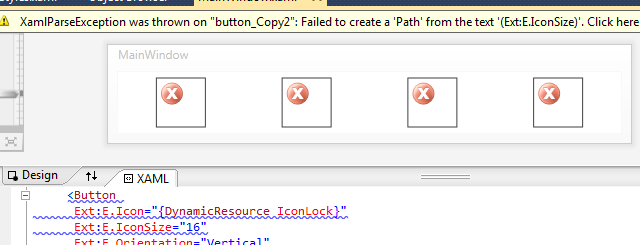 WPF: 4 варианта кнопки с иконкой и текстом