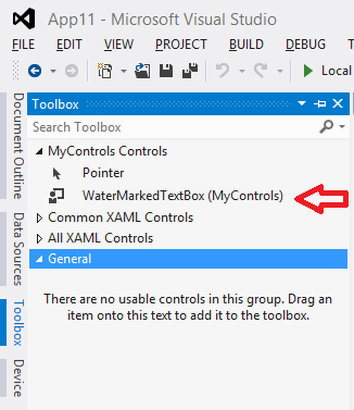 Watermark для TextBox а в Windows 8 приложениях