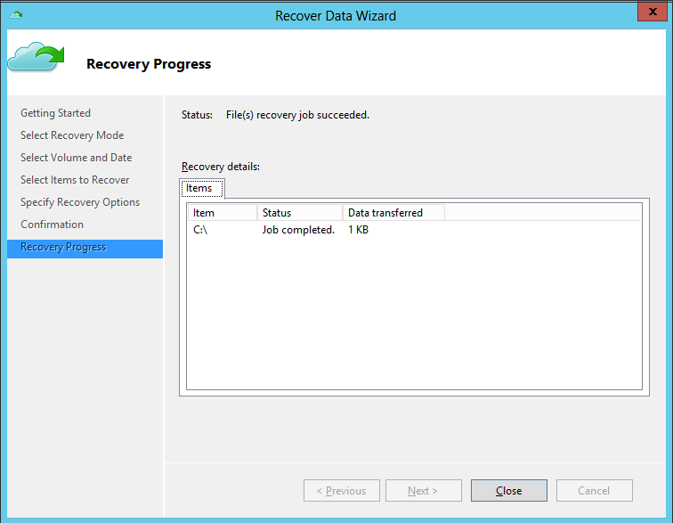 Windows Azure Recovery Services. Часть 3: Работа с Backup Agent