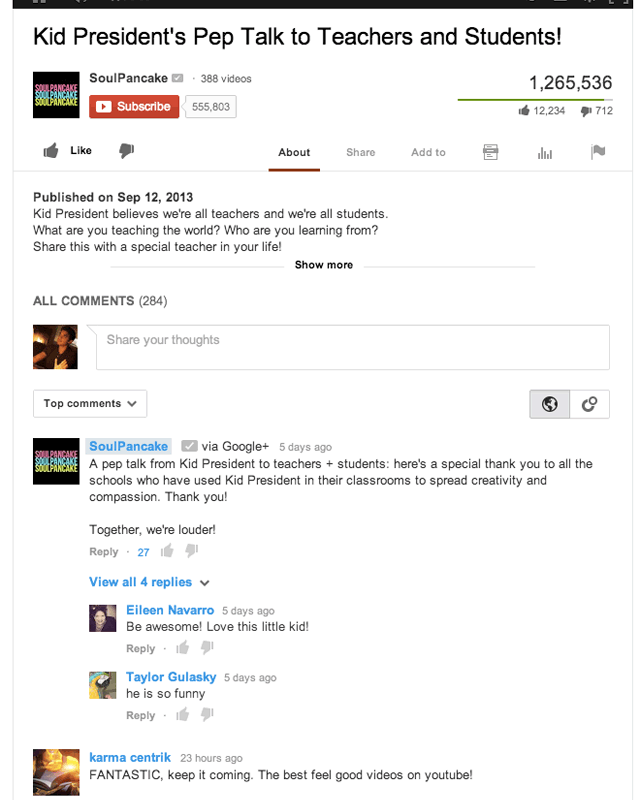YouTube начинает поддерживать комментарии через Google+