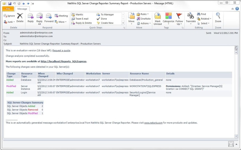 Аудит SQL сервера с NetWrix SQL Server Change Reporter: что нового в версии 2.5