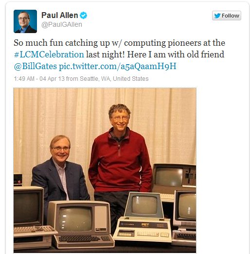 Билл Гейтс и Пол Аллен: 1981 год и сегодня