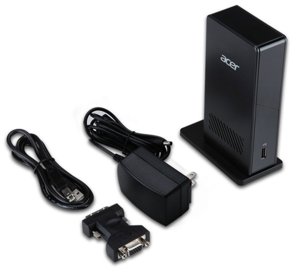 Чипсет DisplayLink DL-165 послужил основой для стыковочной станции Acer с интерфейсом USB 2.0