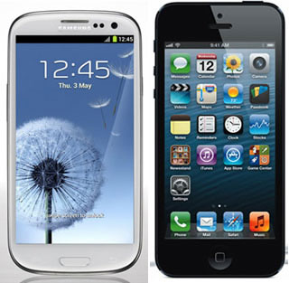 Дисплей Samsung Galaxy S III тоньше дисплея Apple iPhone 5
