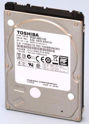 Toshiba увеличила ёмкость тонких HDD для ноутбуков до 1 ТБ