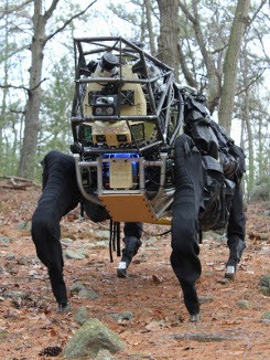 Робототехника / Новые оutdoor испытания робота AlphaDog от Boston Dynamics