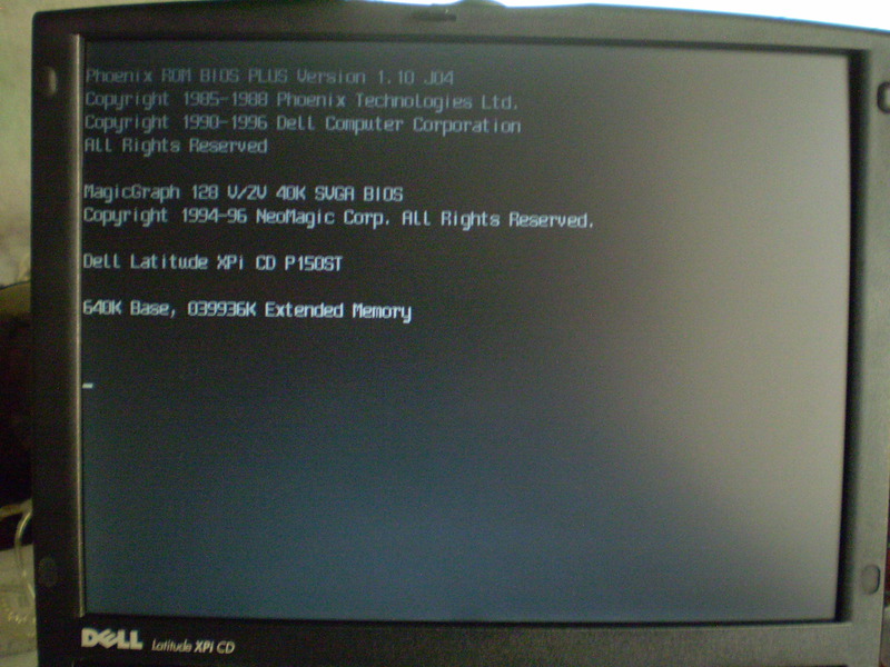 Старое железо / Старичок Dell Latitude XPi CD